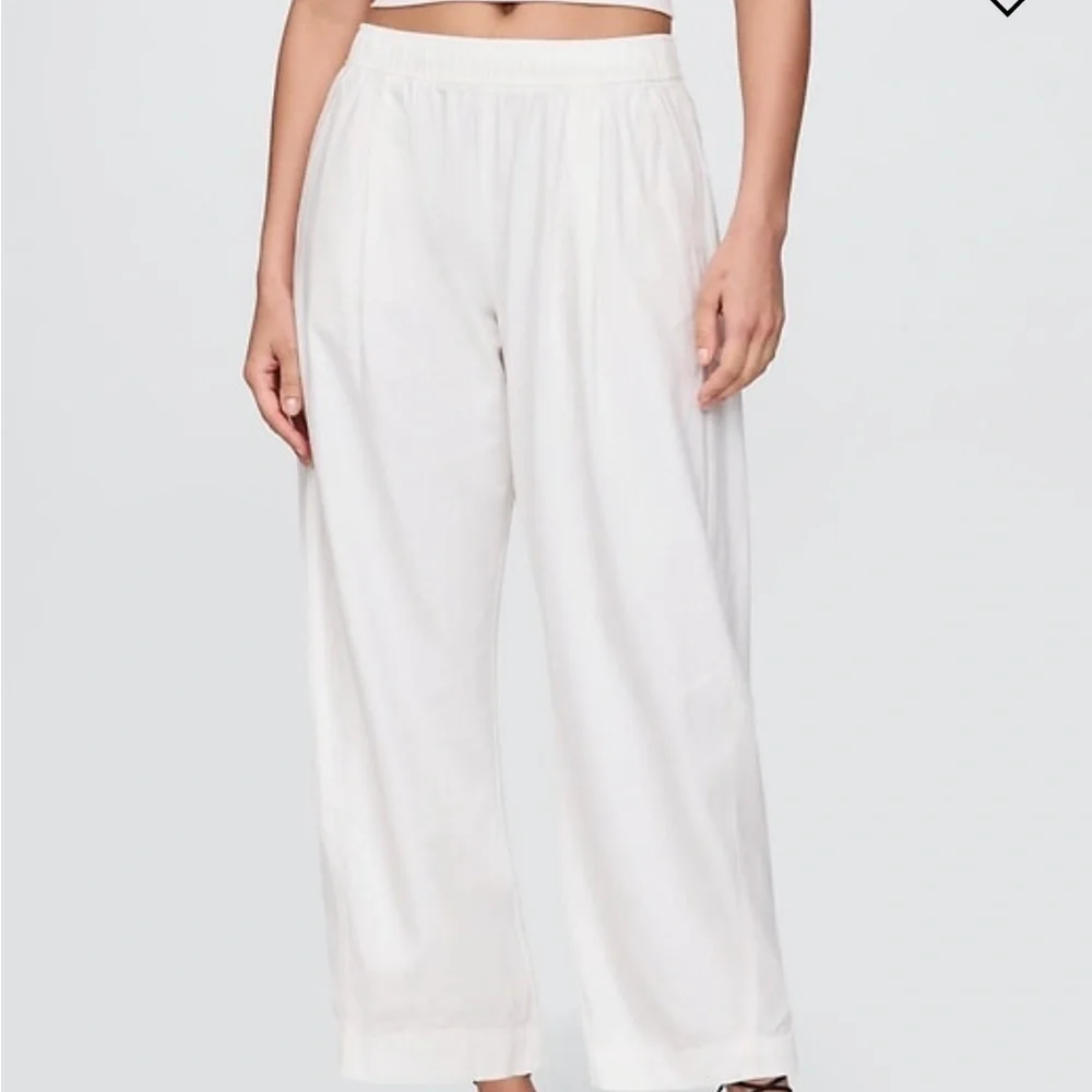 GAP white linen Relaxed Fit Pants - Picture 6 of 14